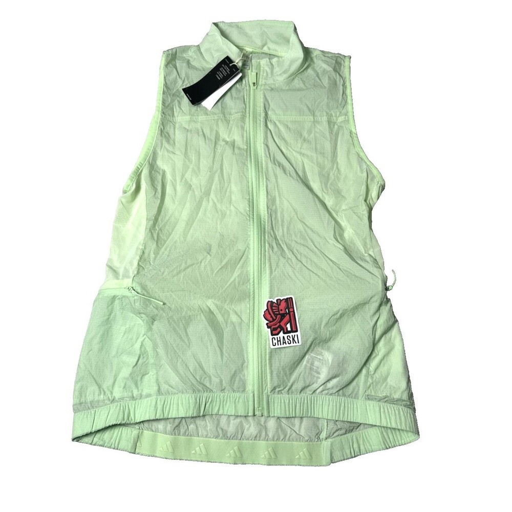 Adidas Vest Green HIIT Training Full-Zip Jacket lightweight IS3699 Men's Medium